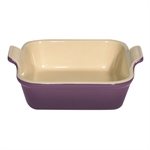 Plat carré 13 cm cassis Le Creuset